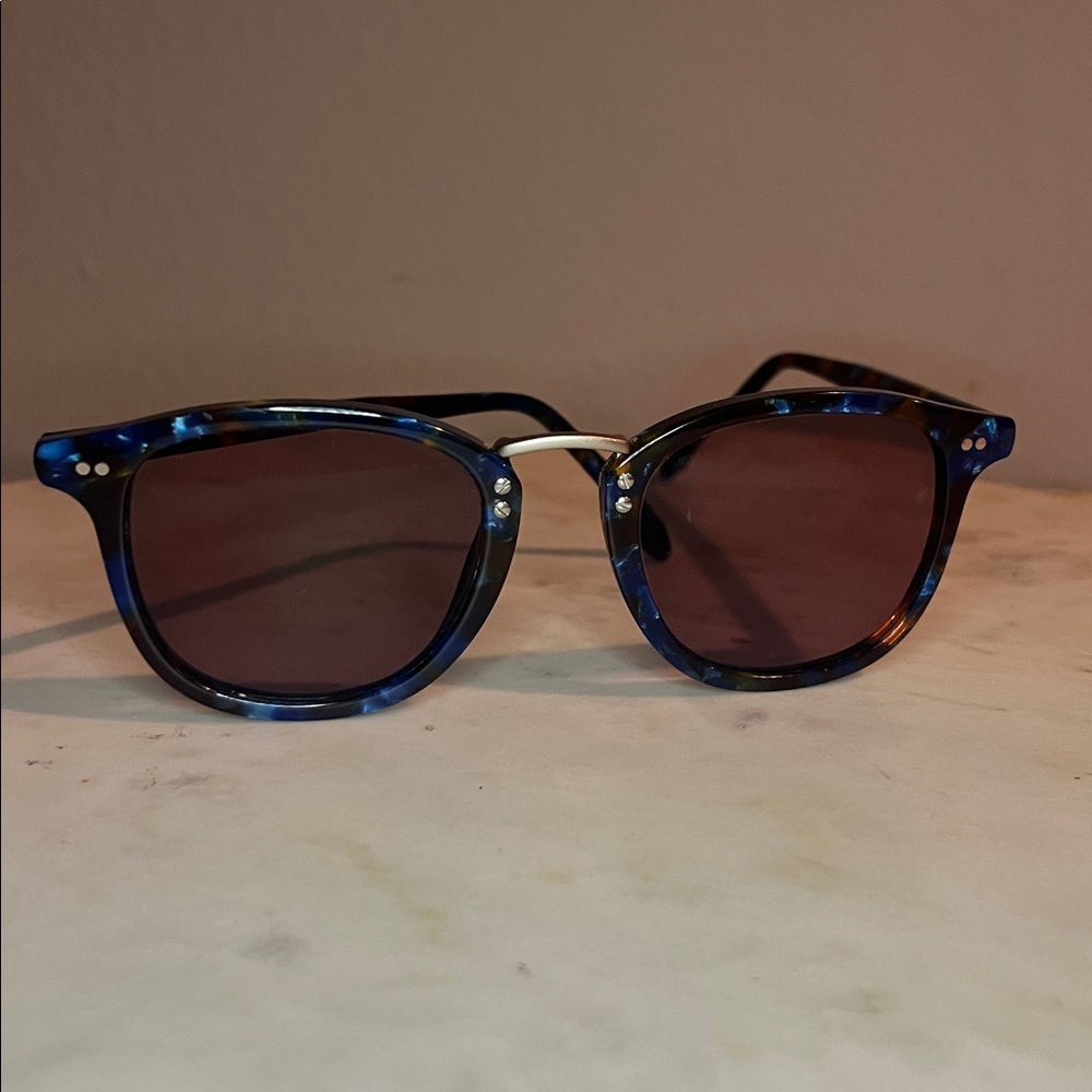 KREWE Franklin Blue Tortoise Sunglasses - Picture 4 of 4